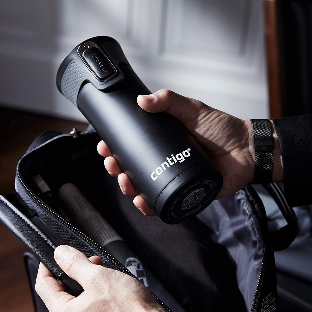 Contigo AUTOSEAL West Loop 2.0 Travel Mug, 16 oz., Stainless Steel with Black Button - INVB
