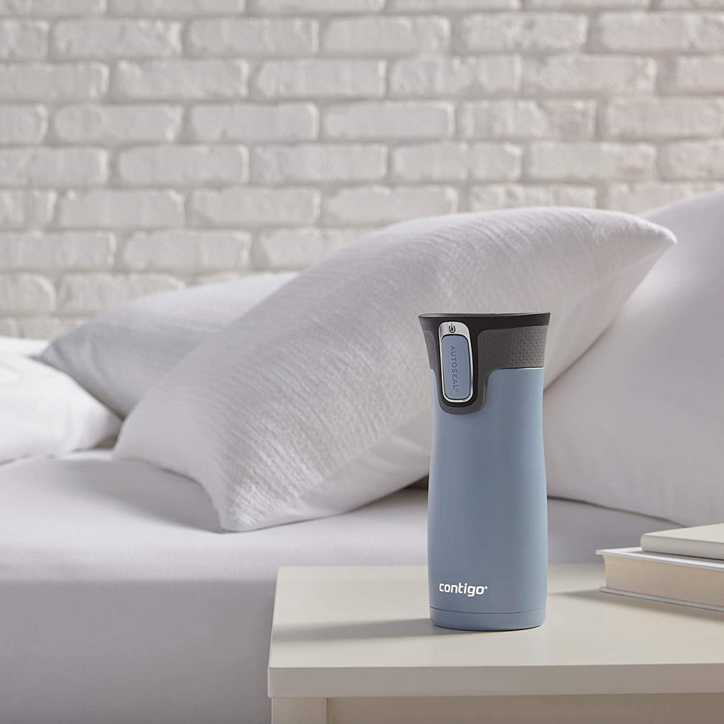 Contigo AUTOSEAL West Loop 2.0 Travel Mug, 16 oz., Stainless Steel with Black Button - INVB