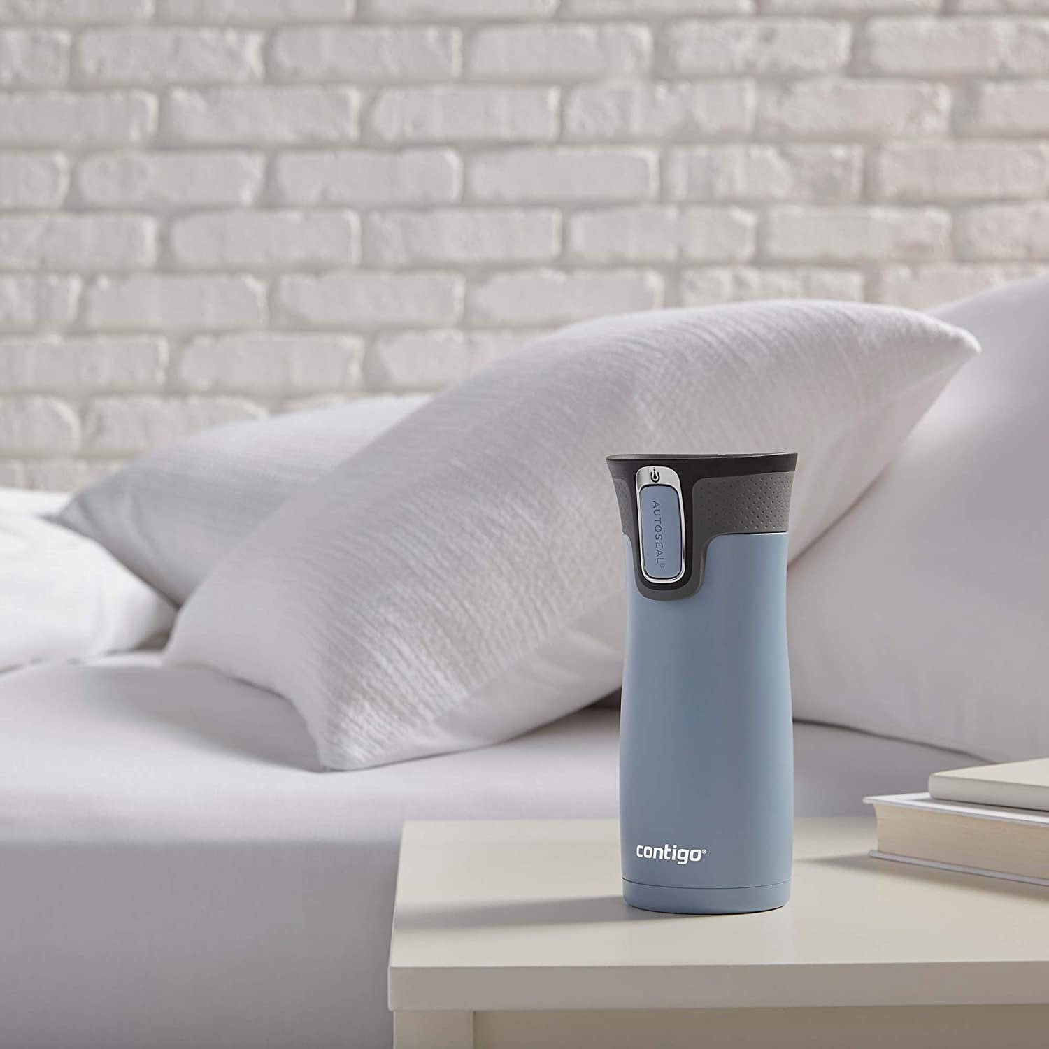 Contigo AUTOSEAL West Loop 2.0 Travel Mug, 16 oz., Stainless Steel with Black Button - INVB