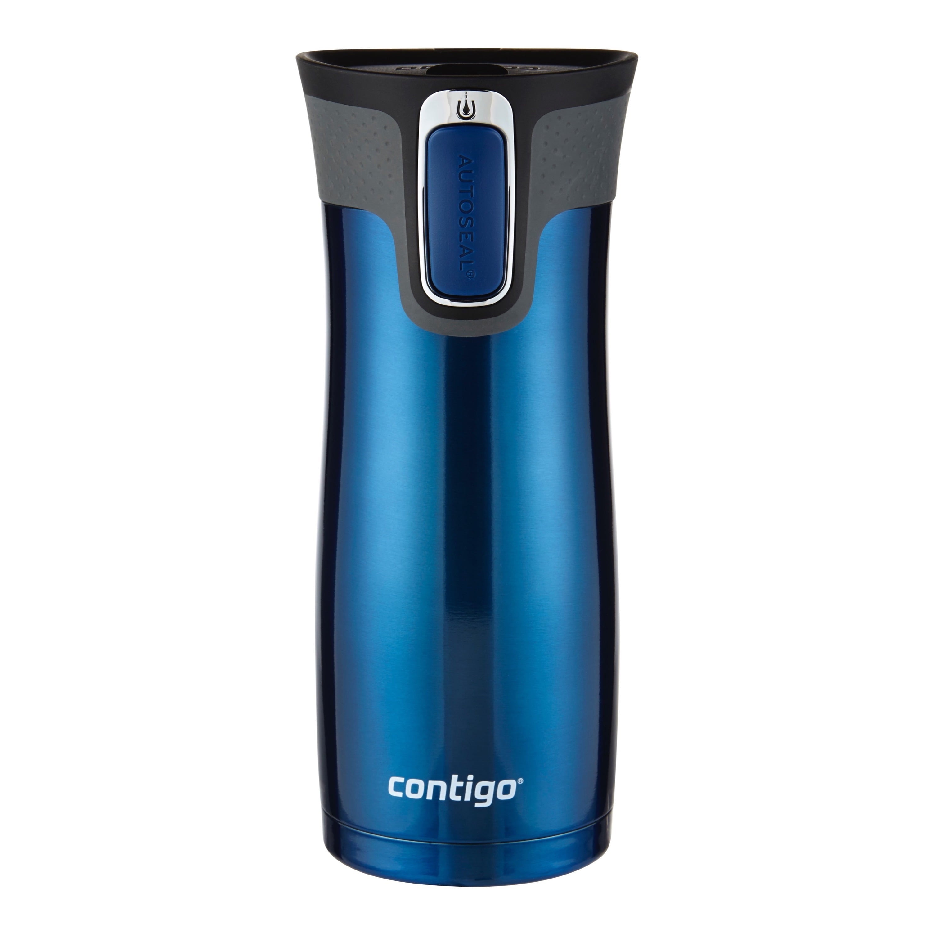 Contigo AUTOSEAL West Loop 2.0 Travel Mug, 16 oz., Stainless Steel with Black Button - INVB