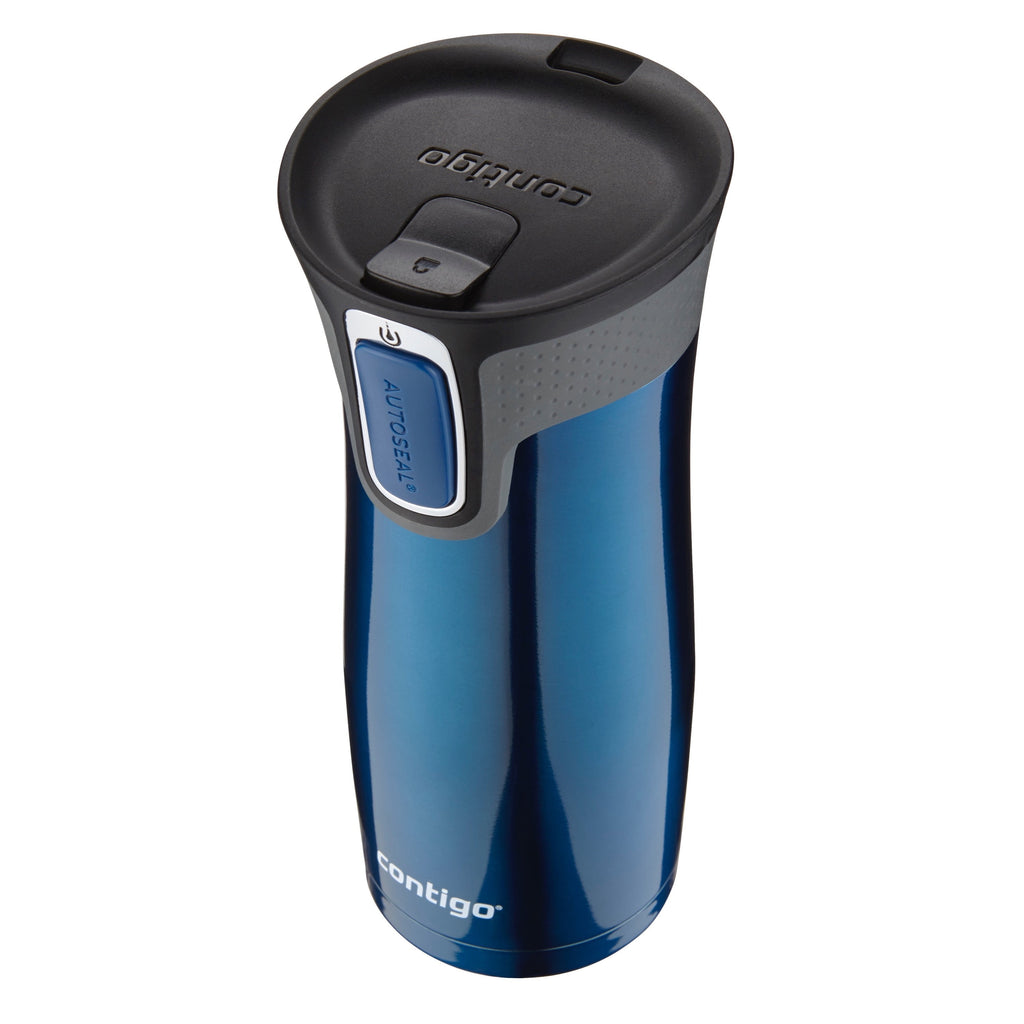 Contigo AUTOSEAL West Loop 2.0 Travel Mug, 16 oz., Stainless Steel with Black Button - INVB