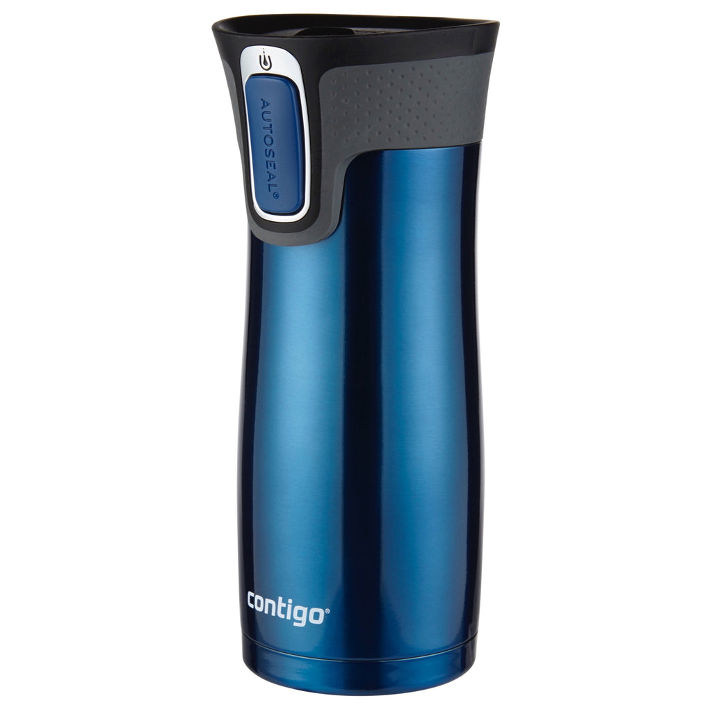 Contigo AUTOSEAL West Loop 2.0 Travel Mug, 16 oz., Stainless Steel with Black Button - INVB