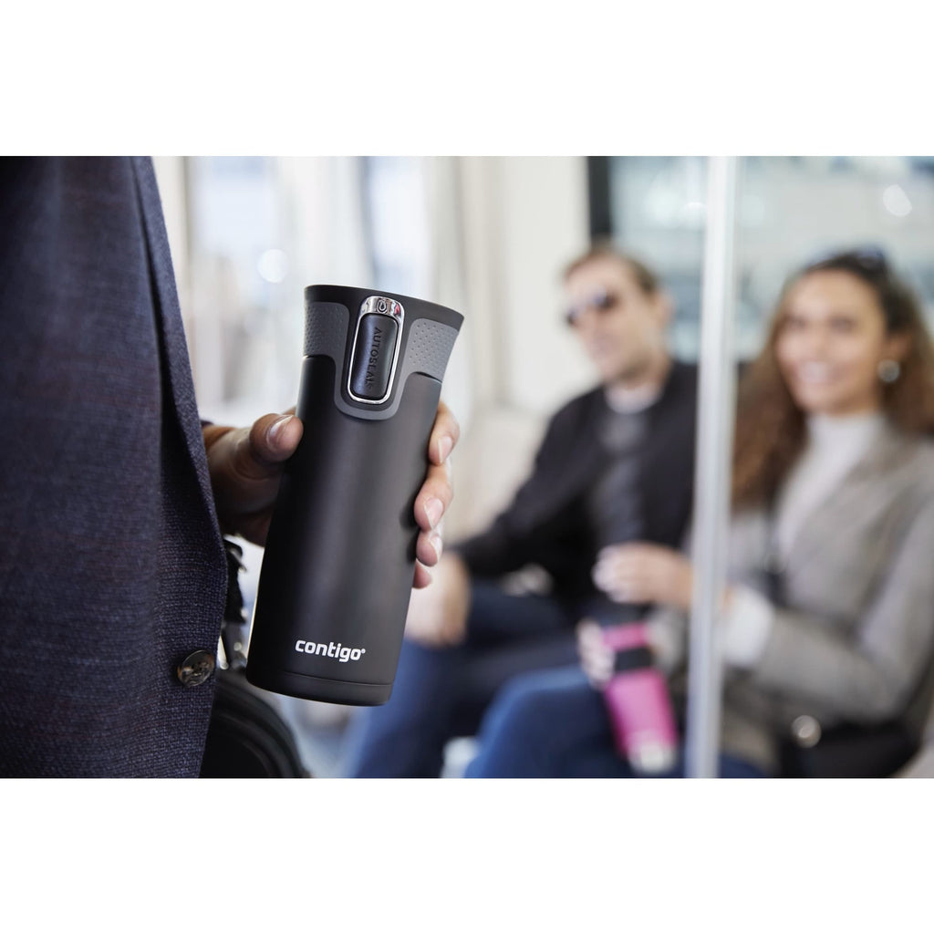 Contigo AUTOSEAL West Loop 2.0 Travel Mug, 16 oz., Stainless Steel with Black Button - INVB
