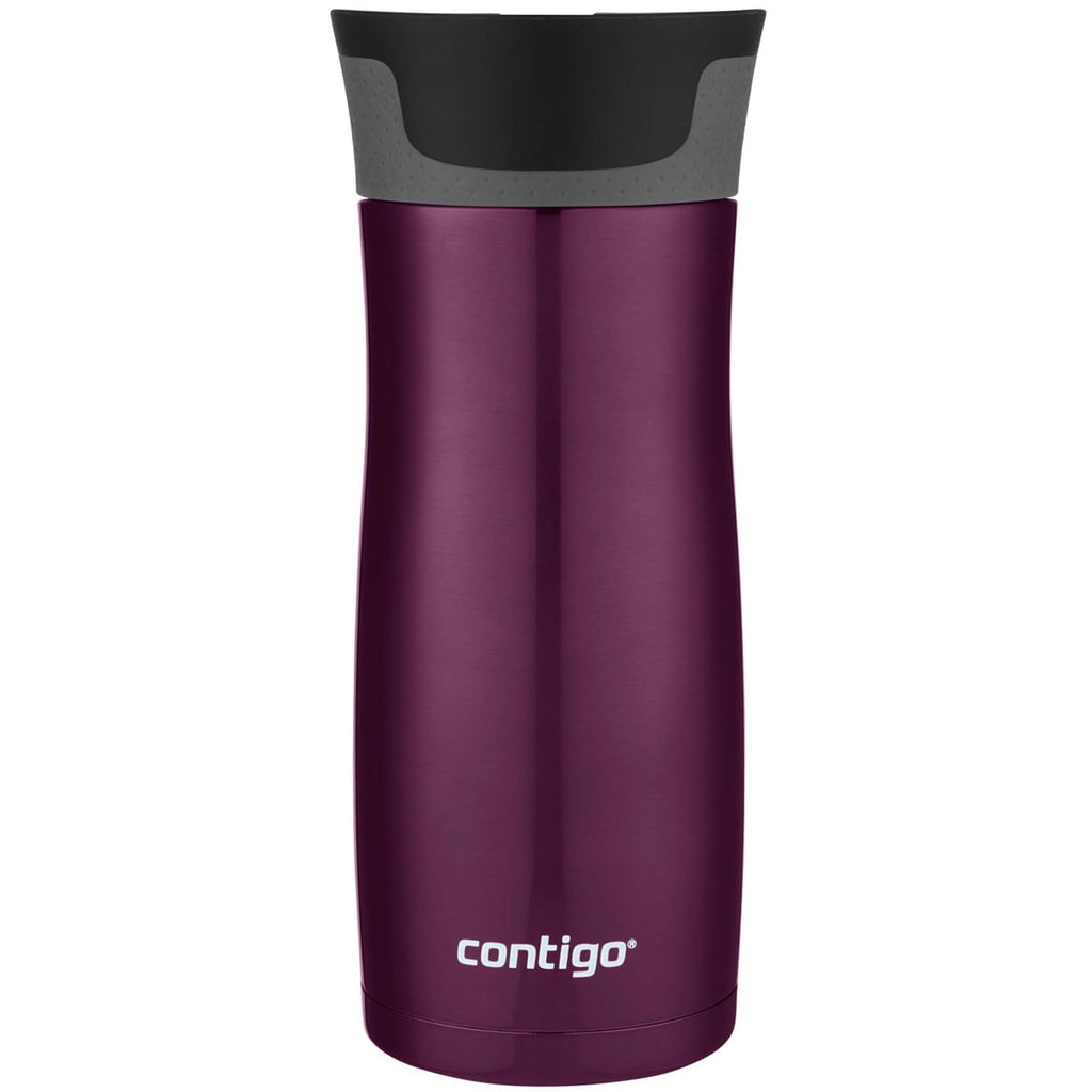 Contigo AUTOSEAL West Loop 2.0 Travel Mug, 16 oz., Stainless Steel with Black Button - INVB