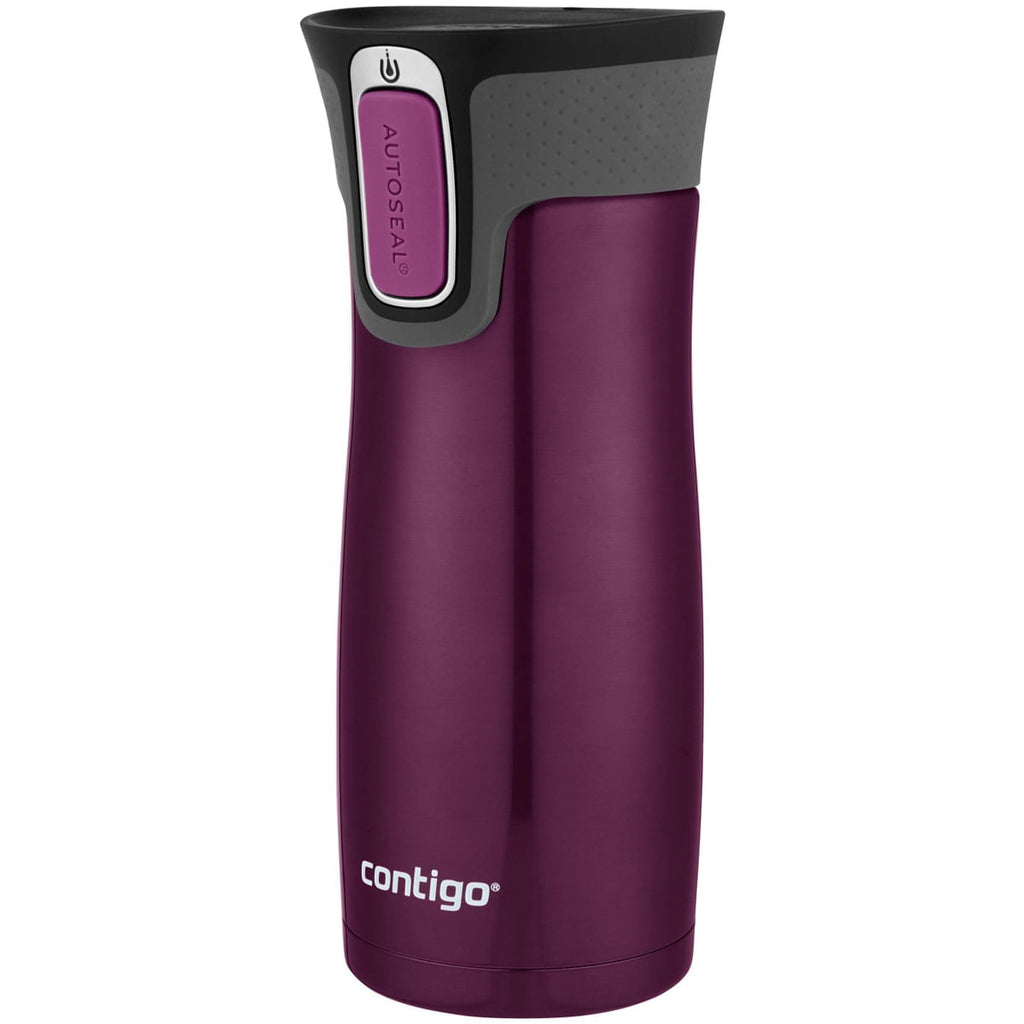 Contigo AUTOSEAL West Loop 2.0 Travel Mug, 16 oz., Stainless Steel with Black Button - INVB
