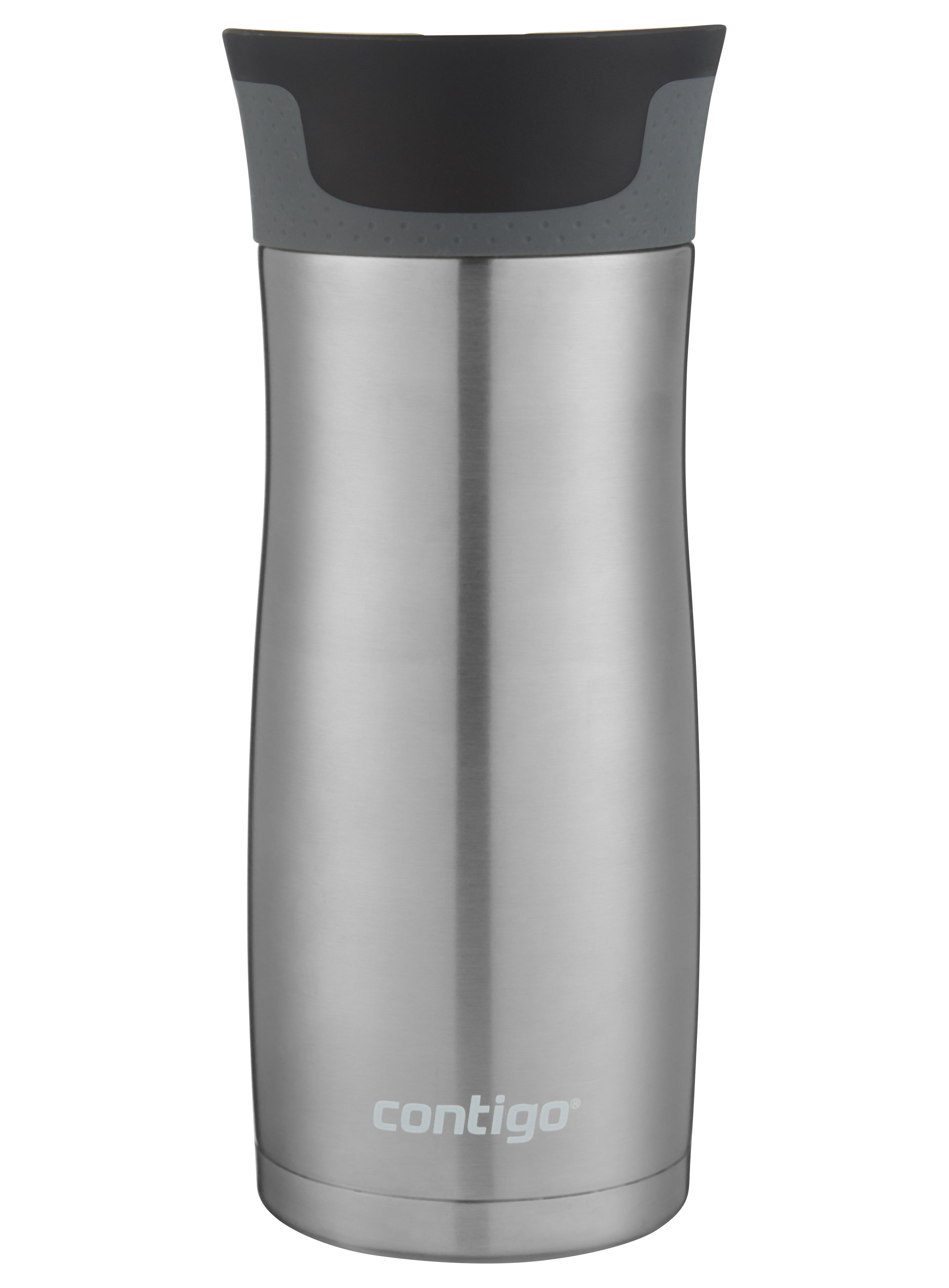 Contigo AUTOSEAL West Loop 2.0 Travel Mug, 16 oz., Stainless Steel with Black Button - INVB