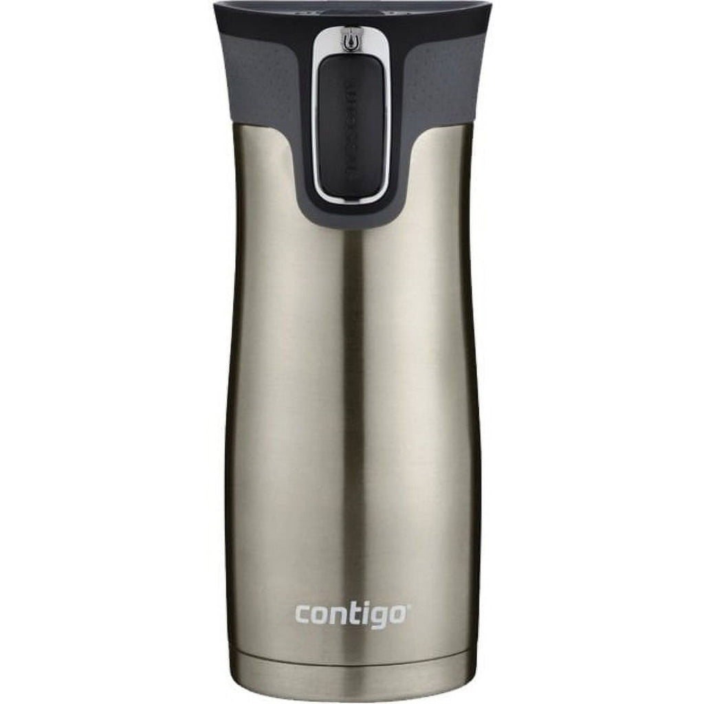 Contigo AUTOSEAL West Loop 2.0 Travel Mug, 16 oz., Stainless Steel with Black Button - INVB