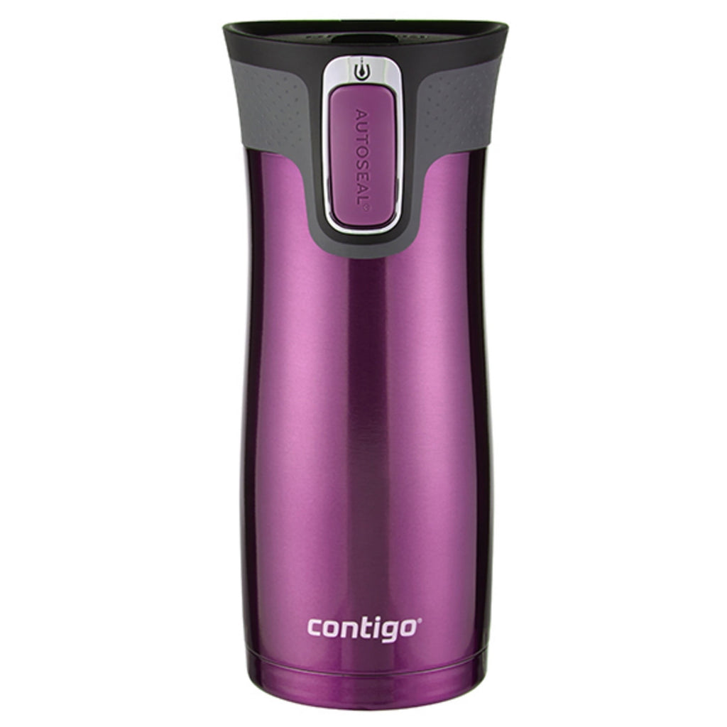 Contigo AUTOSEAL West Loop 2.0 Travel Mug, 16 oz., Stainless Steel with Black Button - INVB