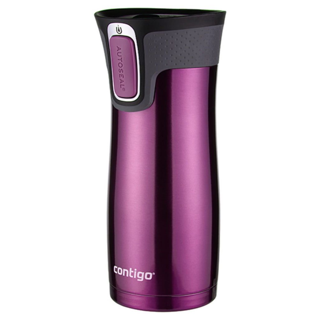 Contigo AUTOSEAL West Loop 2.0 Travel Mug, 16 oz., Stainless Steel with Black Button - INVB