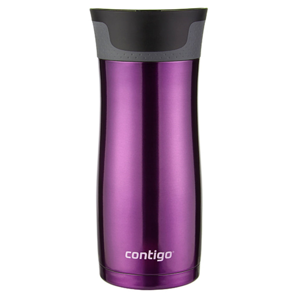 Contigo AUTOSEAL West Loop 2.0 Travel Mug, 16 oz., Stainless Steel with Black Button - INVB