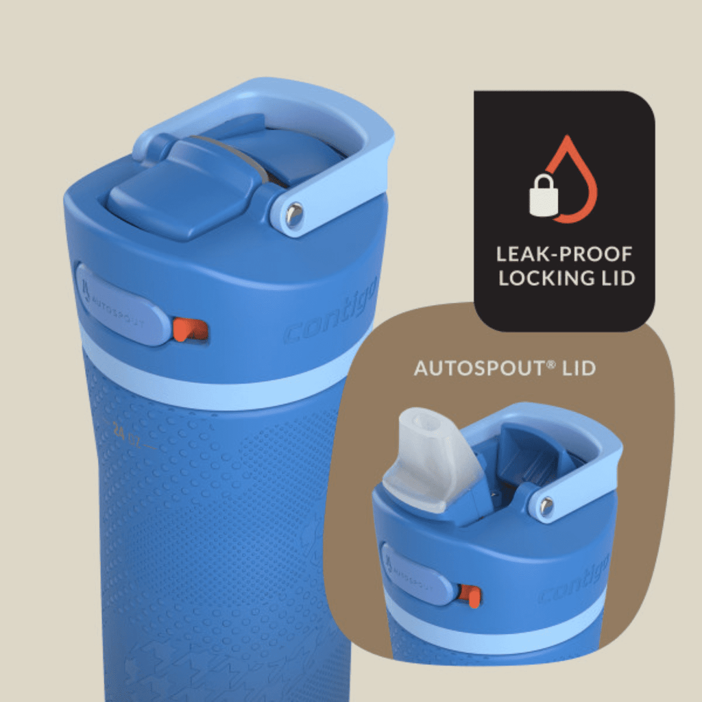 Contigo x Ally Love Ashland Chill 2.0 Stainless Steel Water Bottle with Autospout Lid, 24 oz, Oatmilk - VO1D