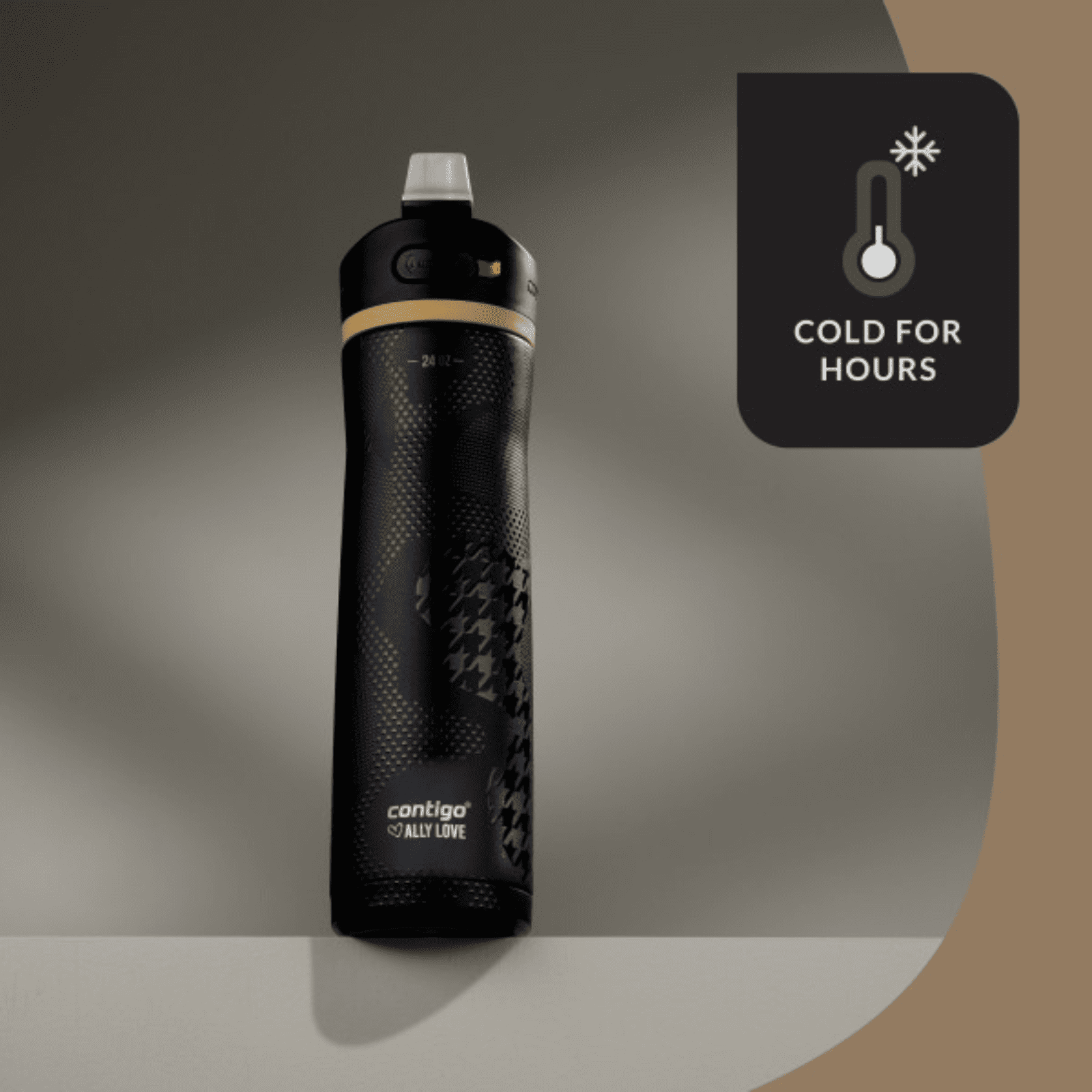 Contigo x Ally Love Ashland Chill 2.0 Stainless Steel Water Bottle with Autospout Lid, 24 oz, Oatmilk - VO1D