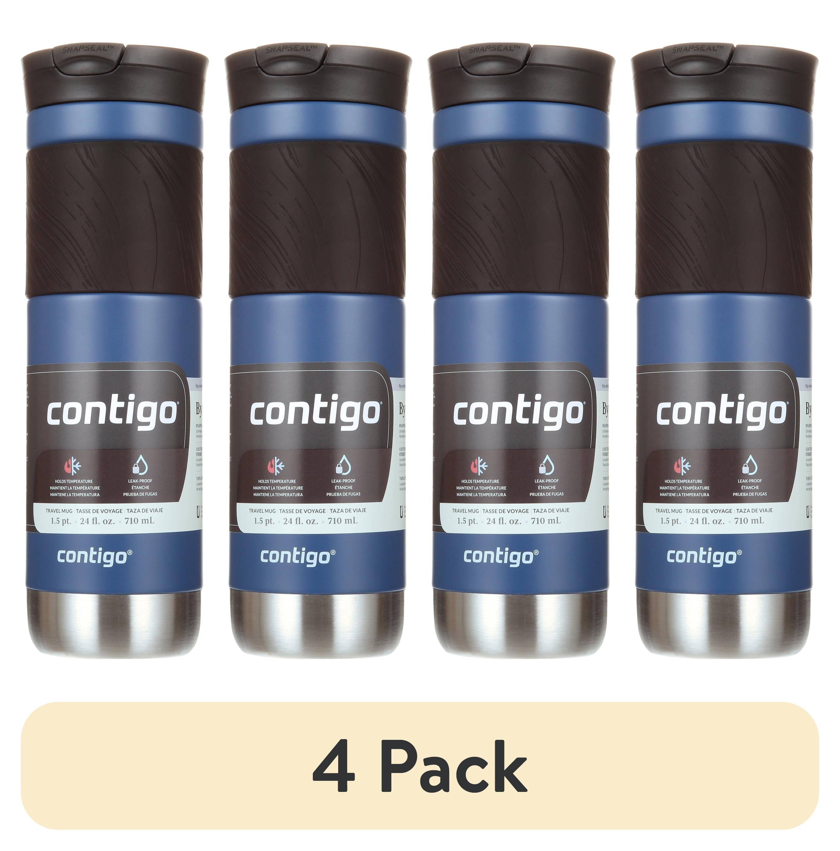 Contigo Byron 2.0 Stainless Steel Travel Mug with SNAPSEAL Lid and Grip in Black, 24 fl oz. - W9H4
