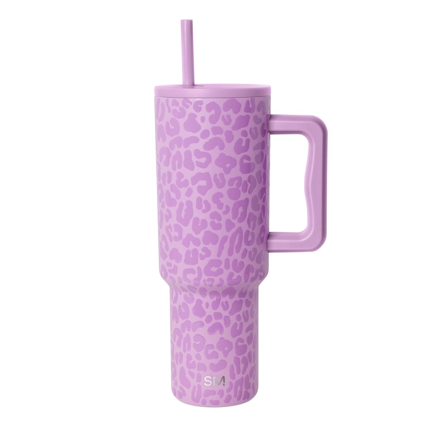 Simple Modern 40 fl oz Insulated Stainless Steel Trek Tumbler with Straw Lid | Blush - XDTJ