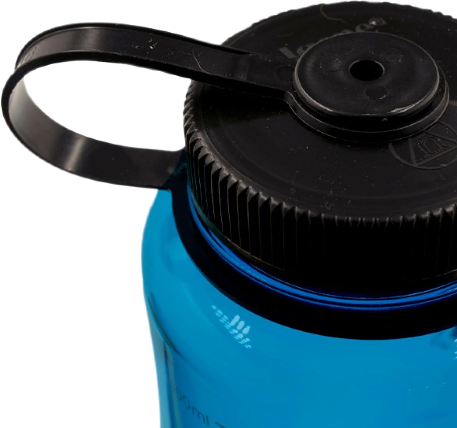 Nalgene Sustain Tritan BPA-Free Water Made with Material Derived from 50% Plastic Waste (using ISCC certified mass balance), 48 OZ, Wide Mouth, Cerulean - 29NK