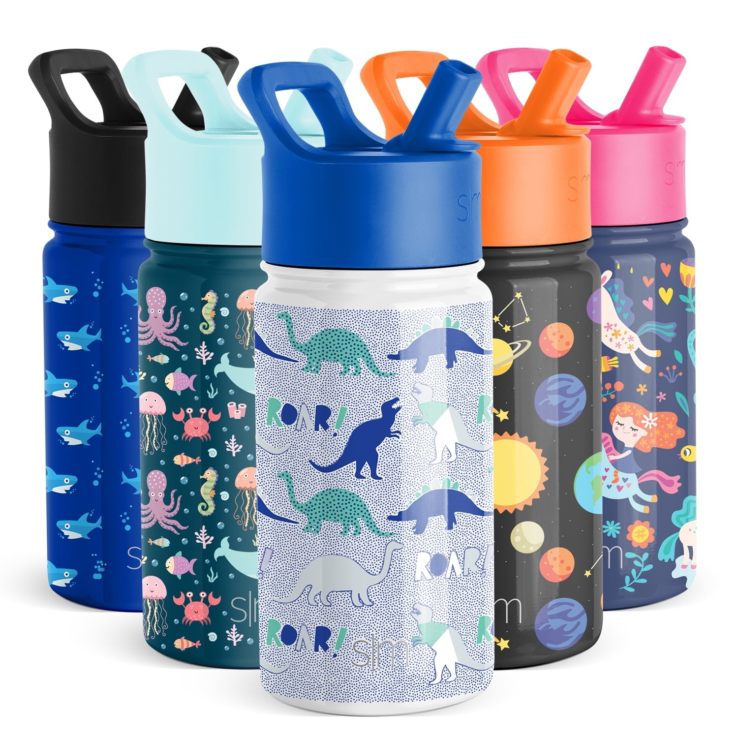 Simple Modern Summit Water Bottle Straw Lid Vacuum Insulated Stainless Steel Bottle | 14 fl oz - GO50