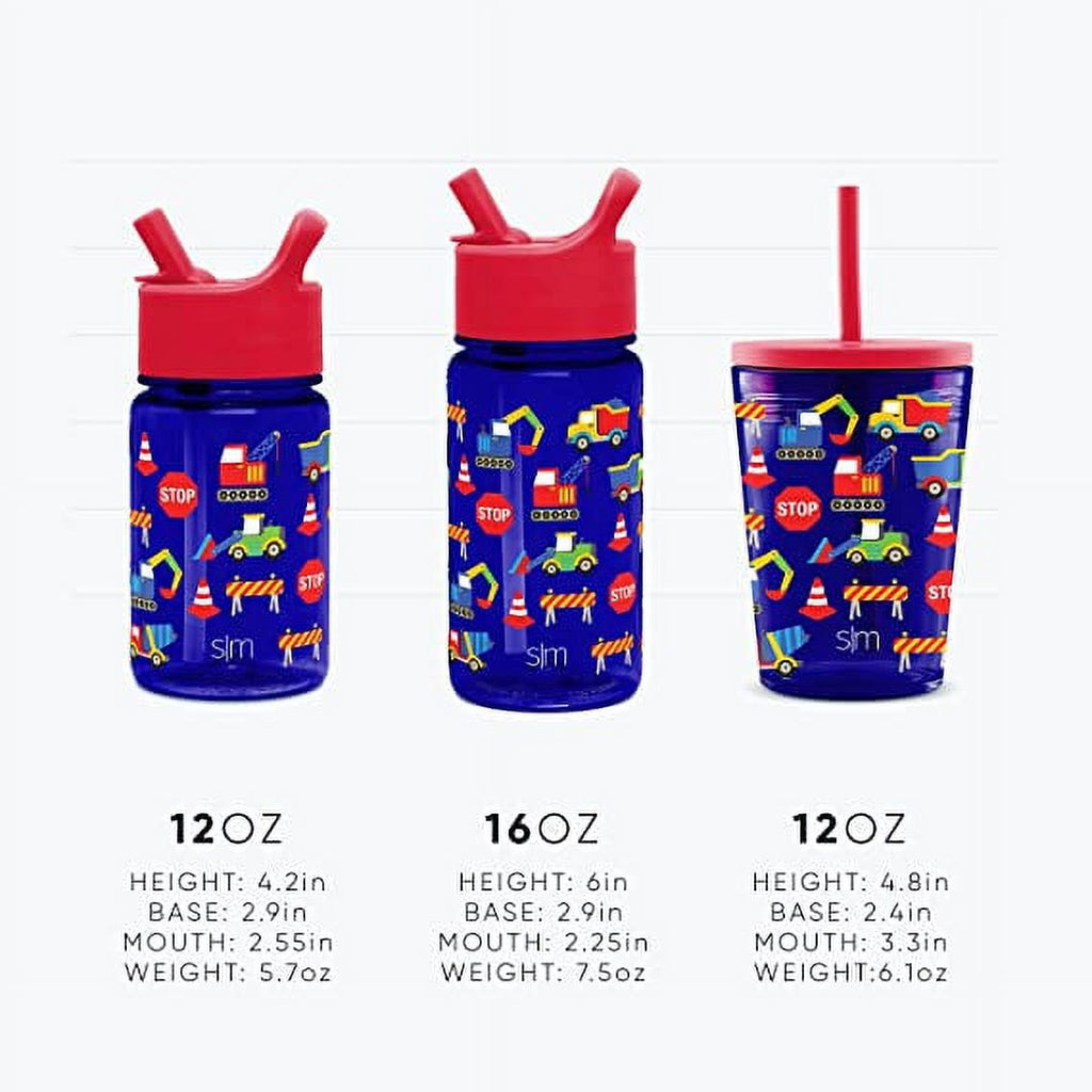 Simple Modern Summit Water Bottle Straw Lid Vacuum Insulated Stainless Steel Bottle | 14 fl oz - GO50