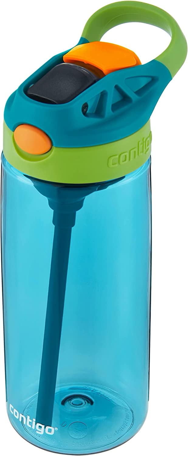 Contigo Kid's 20 oz. AutoSpout Straw Water Bottle - Juniper/Limelight - 2O70