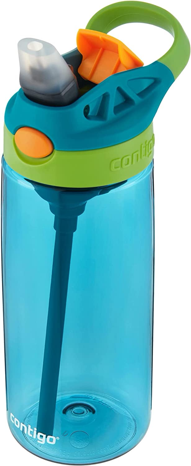 Contigo Kid's 20 oz. AutoSpout Straw Water Bottle - Juniper/Limelight - 2O70