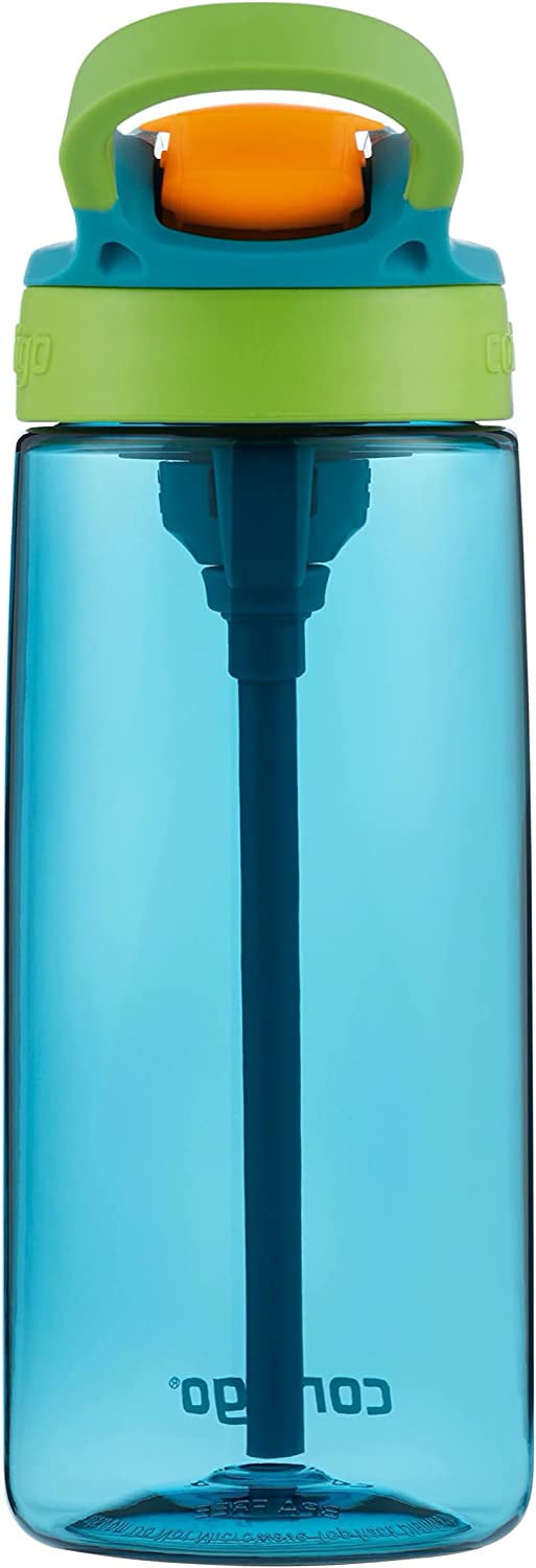 Contigo Kid's 20 oz. AutoSpout Straw Water Bottle - Juniper/Limelight - 2O70