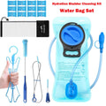 TAGVO Hydration Bladder 2 Liter BPA Free 70oz + Cleaning Brushes Kit, Leakproof Water Bladder Travel Reservoir Hydration Bag, Easy Cleaning by 3 Brushes and Air Drying by Collapsible Frame - T8A9