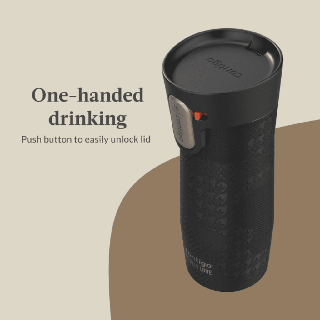 Contigo x Ally Love Autoseal West Loop Vacuum-Insulated Stainless Steel Travel Mug with Easy-Clean Lid, 16 oz, Stellar Jay - O4N3