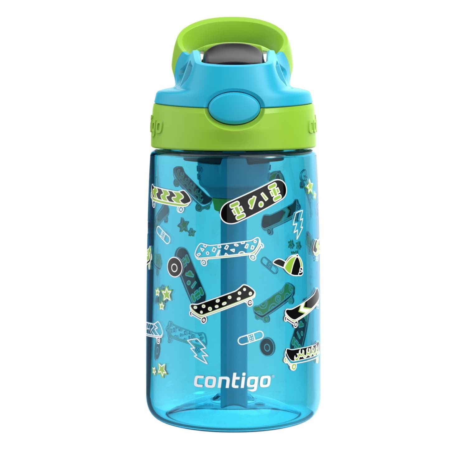 Contigo Aubrey Leak-Proof Spill-Proof Water Bottle, Blue, 14 oz. - RICH