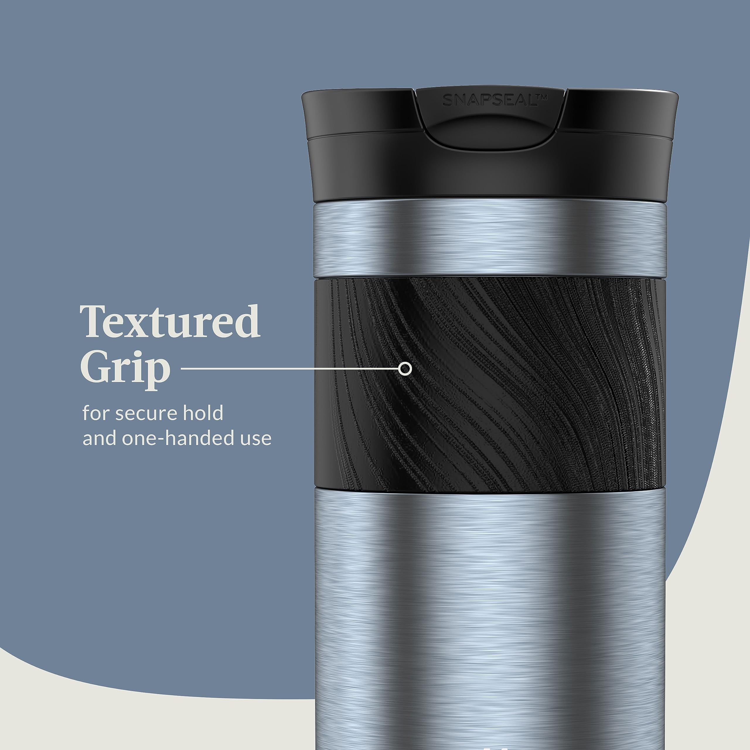 Contigo Byron 2.0 Stainless Steel Travel Mug with SNAPSEAL Lid and Grip, 16oz. - 9DNR