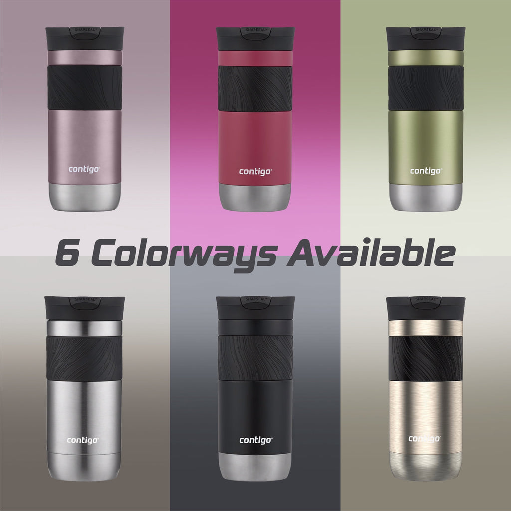 Contigo Byron 2.0 Stainless Steel Travel Mug with SNAPSEAL Lid and Grip, 16oz. - 9DNR