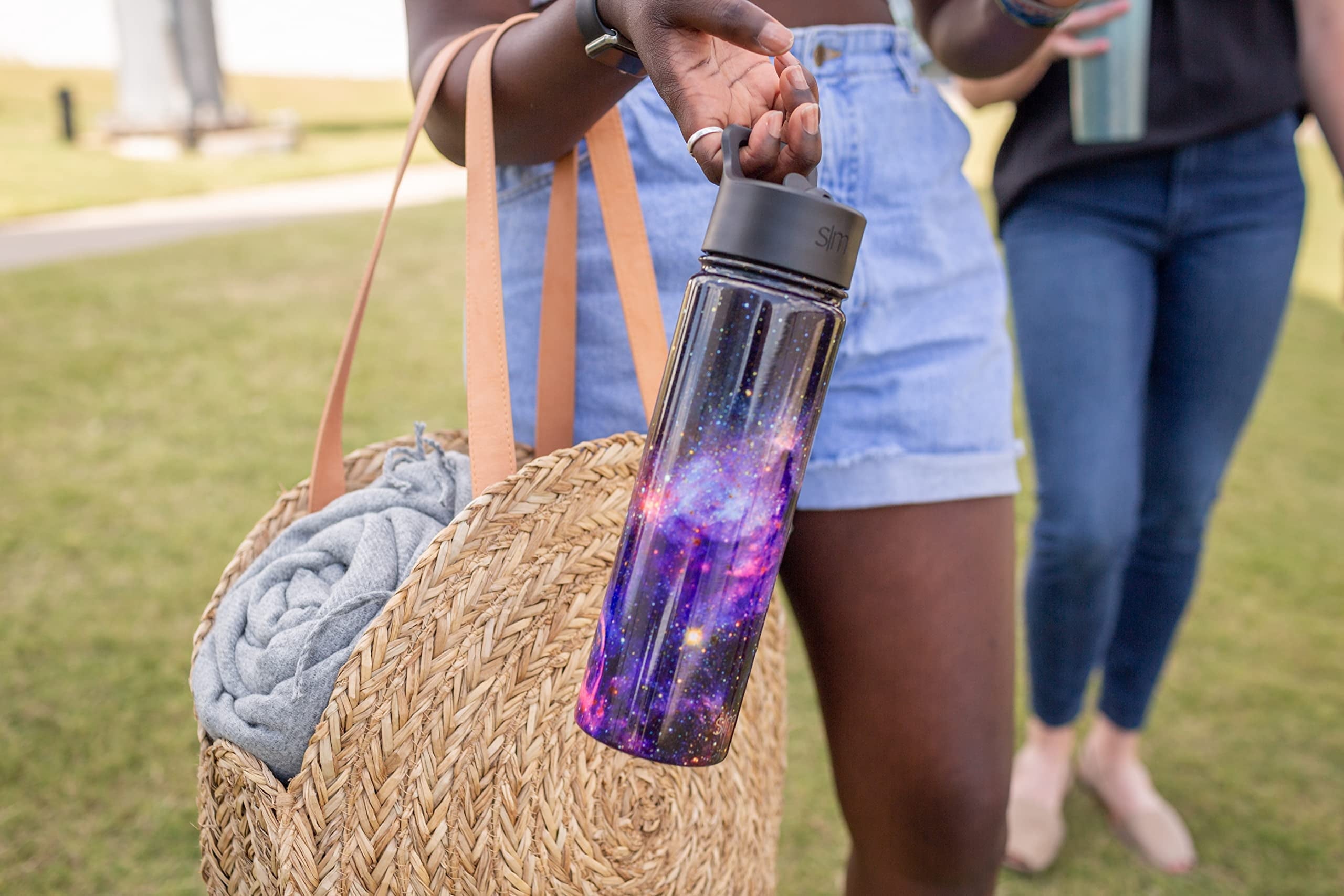 Simple Modern Water Bottle with Straw Lid Vacuum Insulated Stainless Steel Metal Thermos Bottles | Reusable Leak Proof BPA-Free Flask for School | Summit Collection | 22oz, Slumberland - W28V