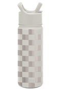 Simple Modern Kids Water Bottle with Straw Lid Vacuum Insulated Stainless Steel Metal Thermos Bottles | Reusable Leak Proof BPA-Free Flask for School | Summit Collection | 18oz, Checkmate - 5AF8