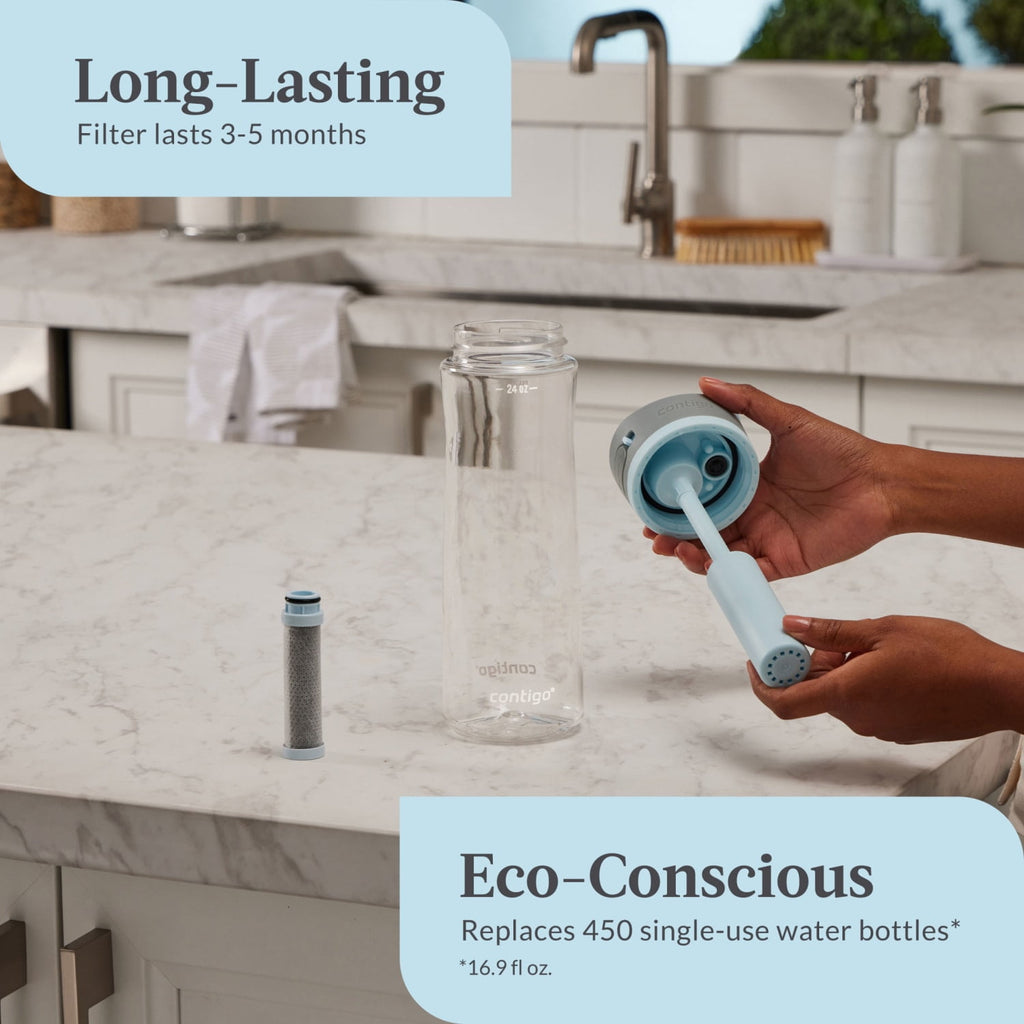 Contigo 24 oz. Wells Plastic Filter Water Bottle - Salt - OYYF