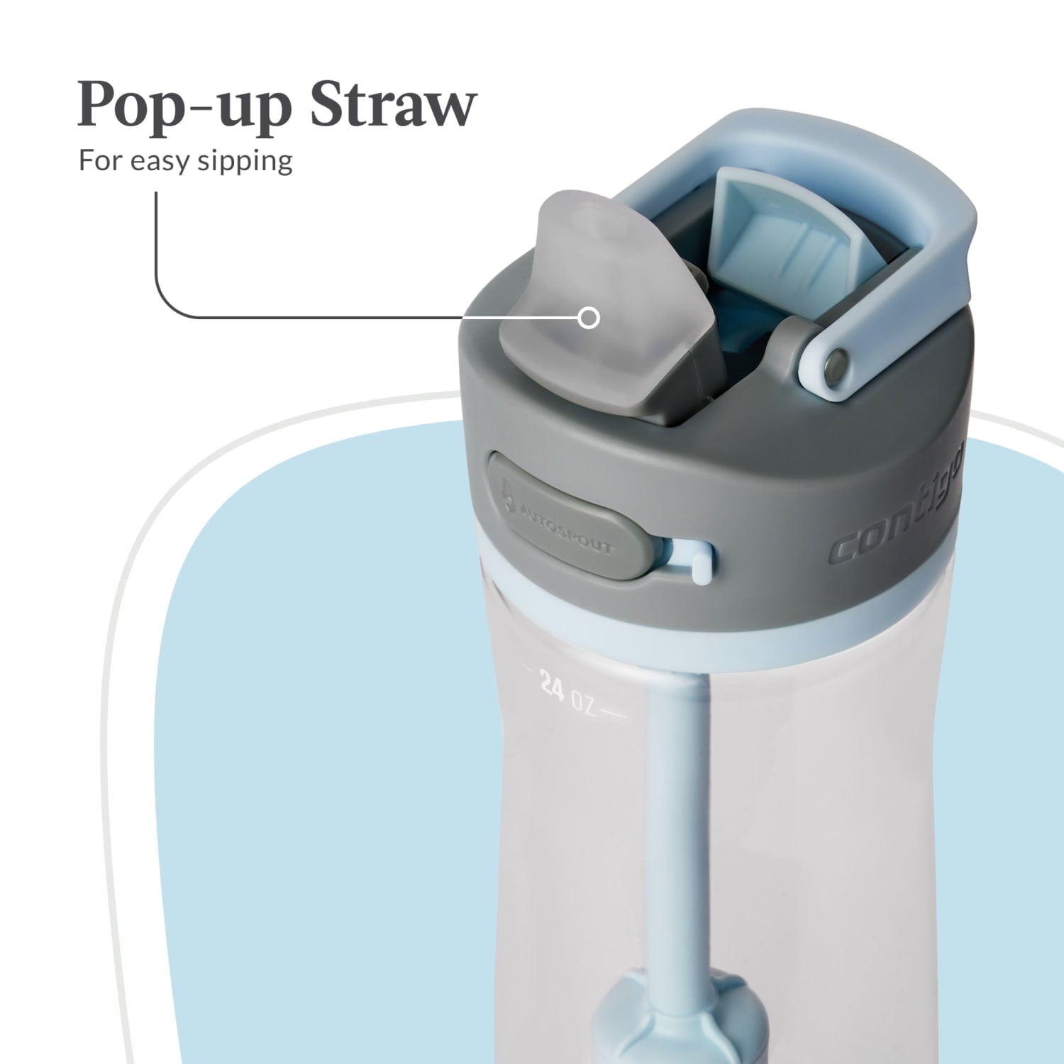 Contigo 24 oz. Wells Plastic Filter Water Bottle - Salt - OYYF