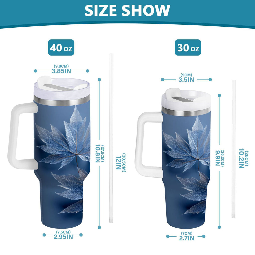 30 oz Insulated Stainless Steel Tumbler Double Wall Stainless Steel Tumbler with 2-Way Drinking Glass Mapleleaves - 6DC1
