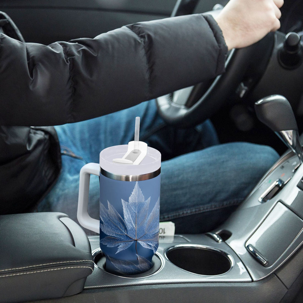 30 oz Insulated Stainless Steel Tumbler Double Wall Stainless Steel Tumbler with 2-Way Drinking Glass Mapleleaves - 6DC1