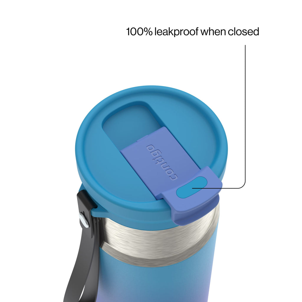 Contigo DualSip 16 oz Compact Leakproof Insulated Water Bottle with 2-Way Lid - WX2D