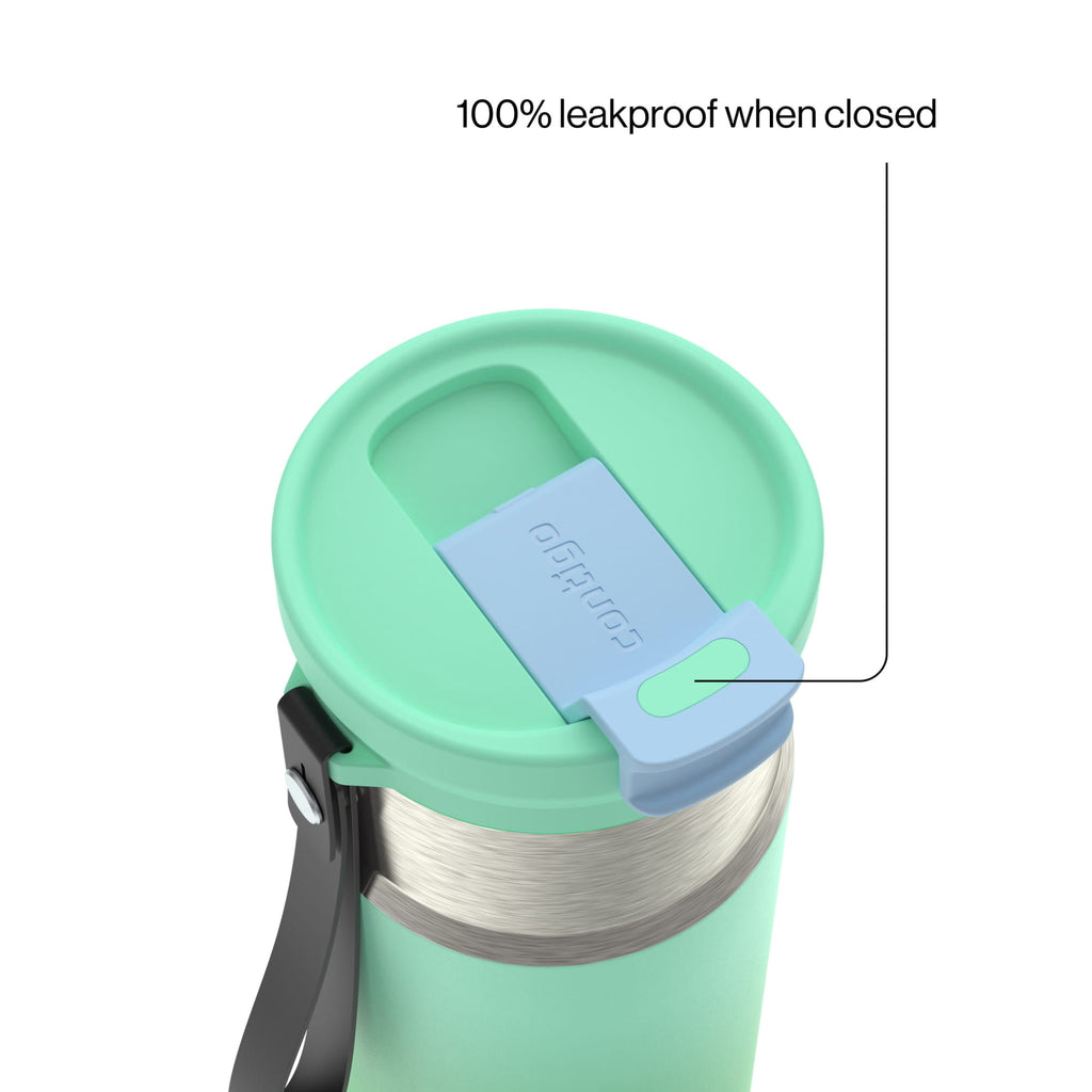 Contigo DualSip 16 oz Compact Leakproof Insulated Water Bottle with 2-Way Lid - WX2D