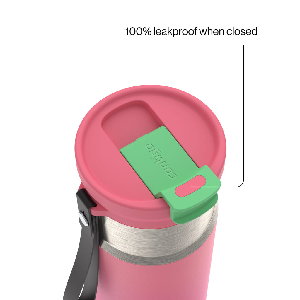 Contigo DualSip 16 oz Compact Leakproof Insulated Water Bottle with 2-Way Lid - WX2D