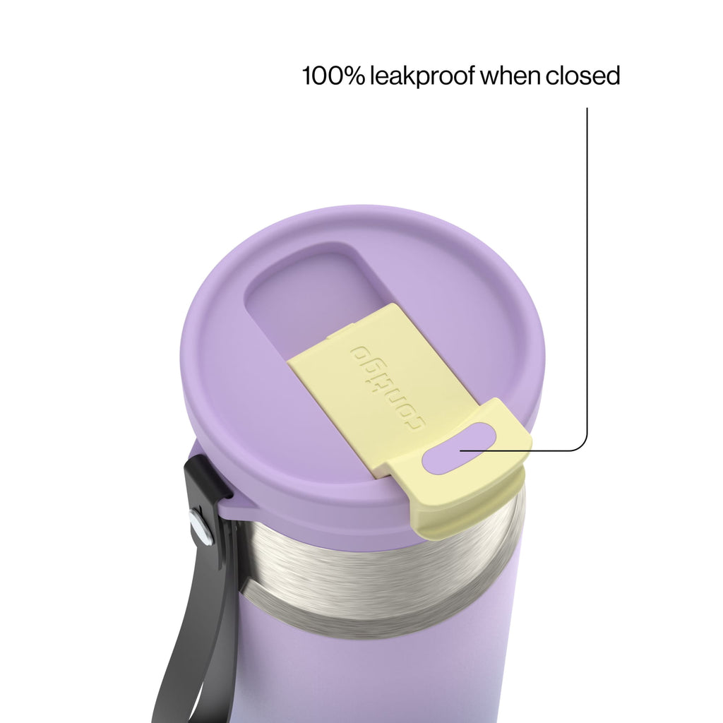 Contigo DualSip 16 oz Compact Leakproof Insulated Water Bottle with 2-Way Lid - WX2D