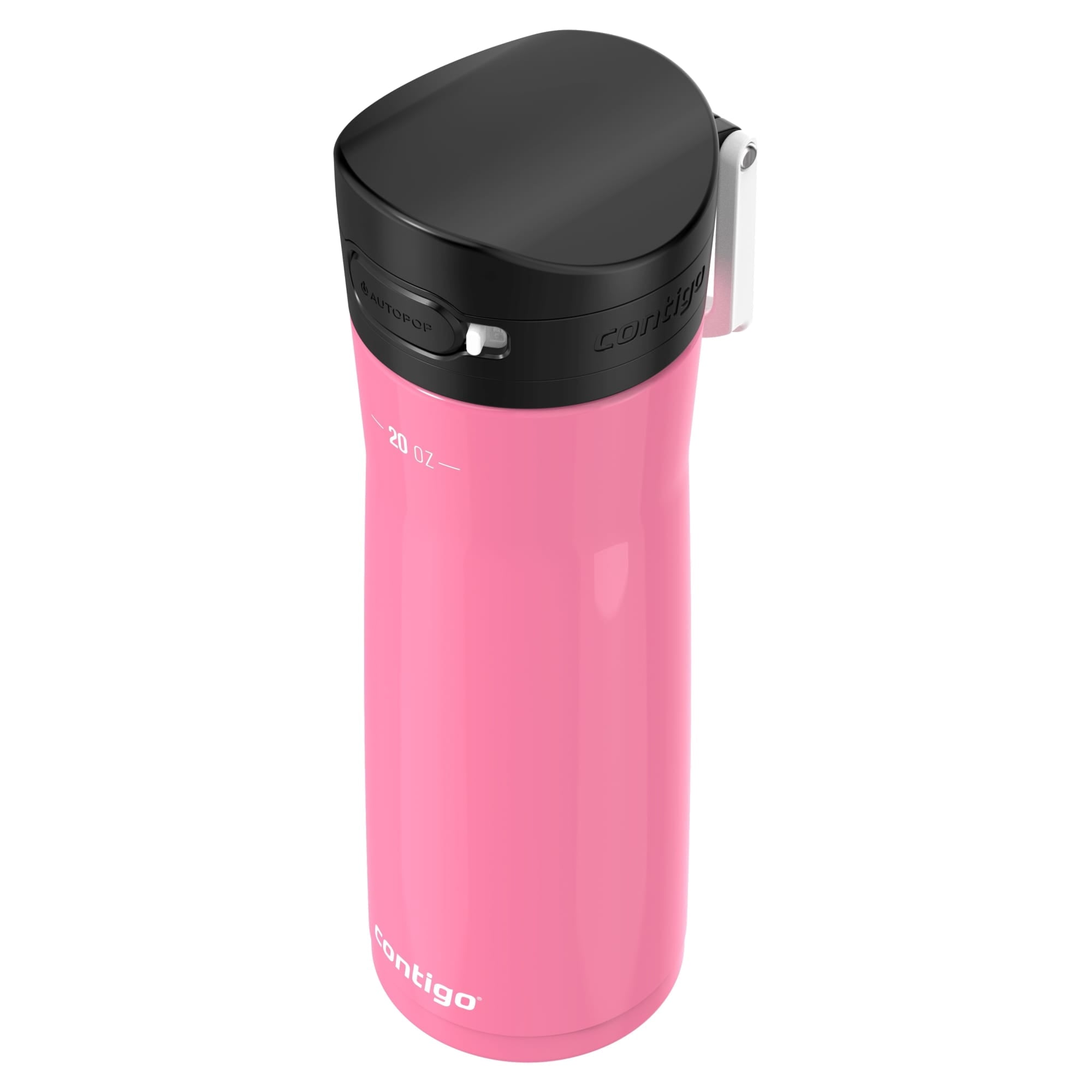 Contigo Jackson Chill  Bundle 2 Water Bottles Black 24oz and Pink  20oz with Autopop Lid - MZHL