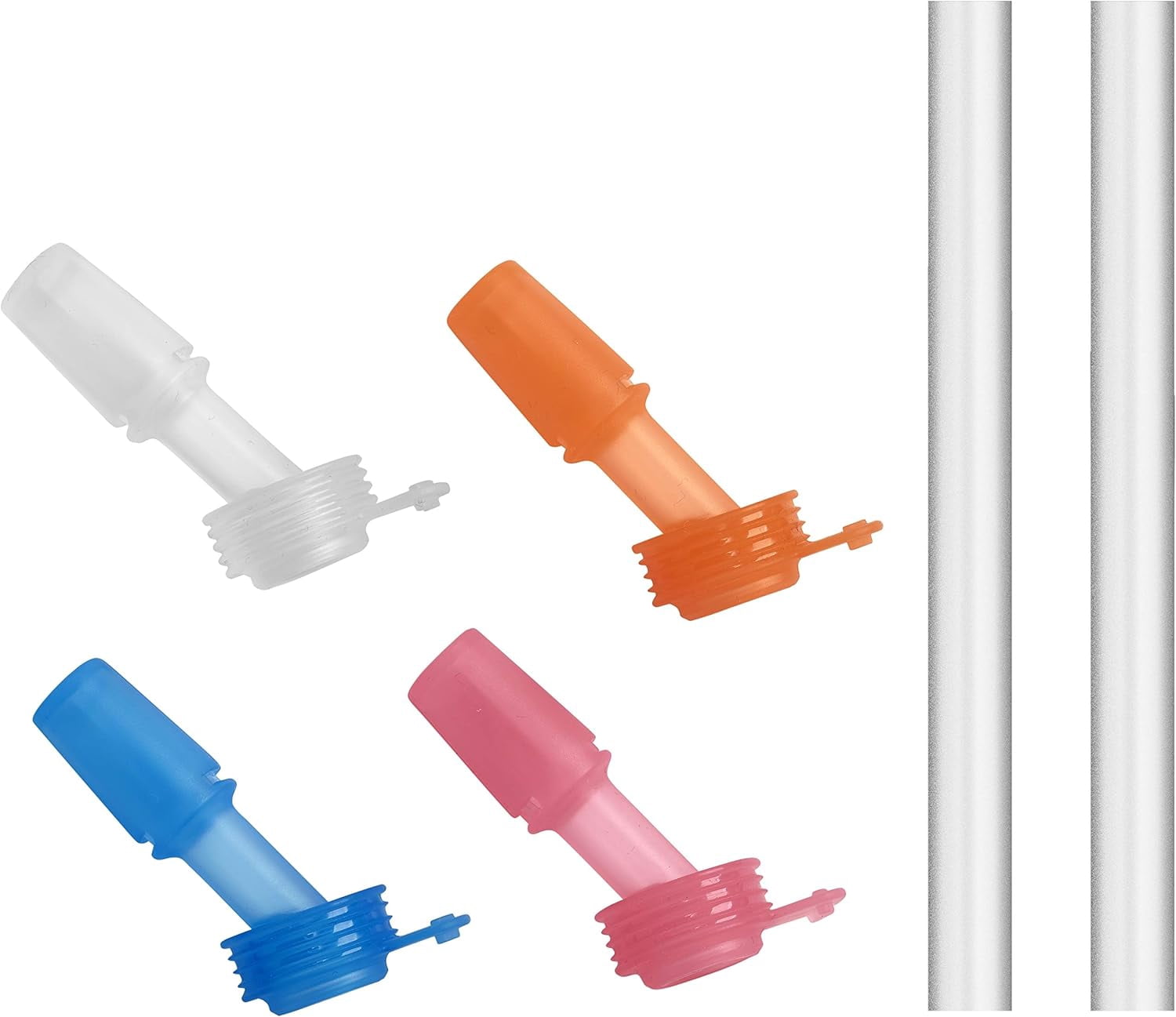 CamelBak eddy+ Kids 4-pack, Bite Valve &amp; Straws, Multi Color - NKIJ