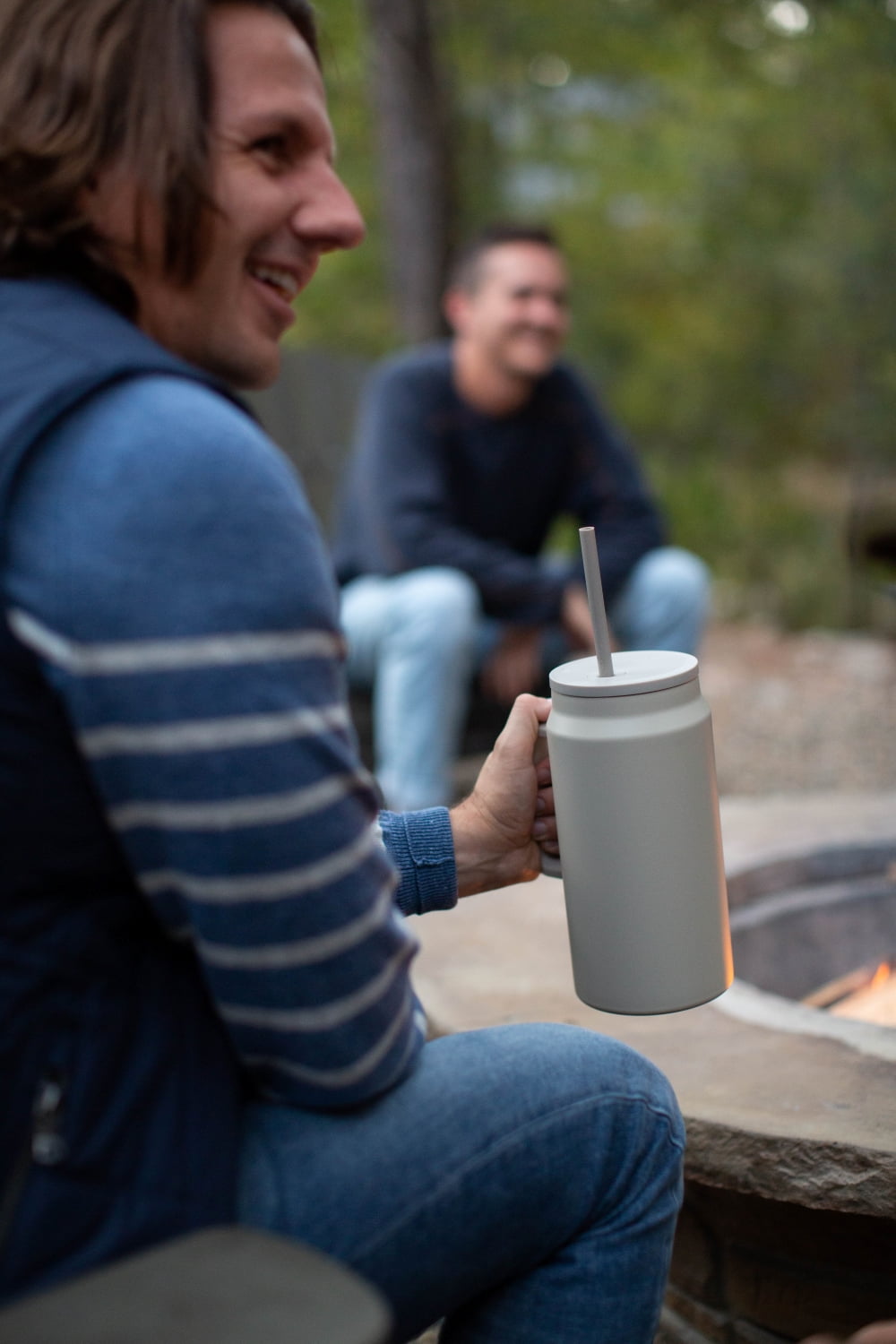 Simple Modern 50 fl oz Insulated Stainless Steel Trek Tumbler with Straw Lid | Midnight Black - X3HG