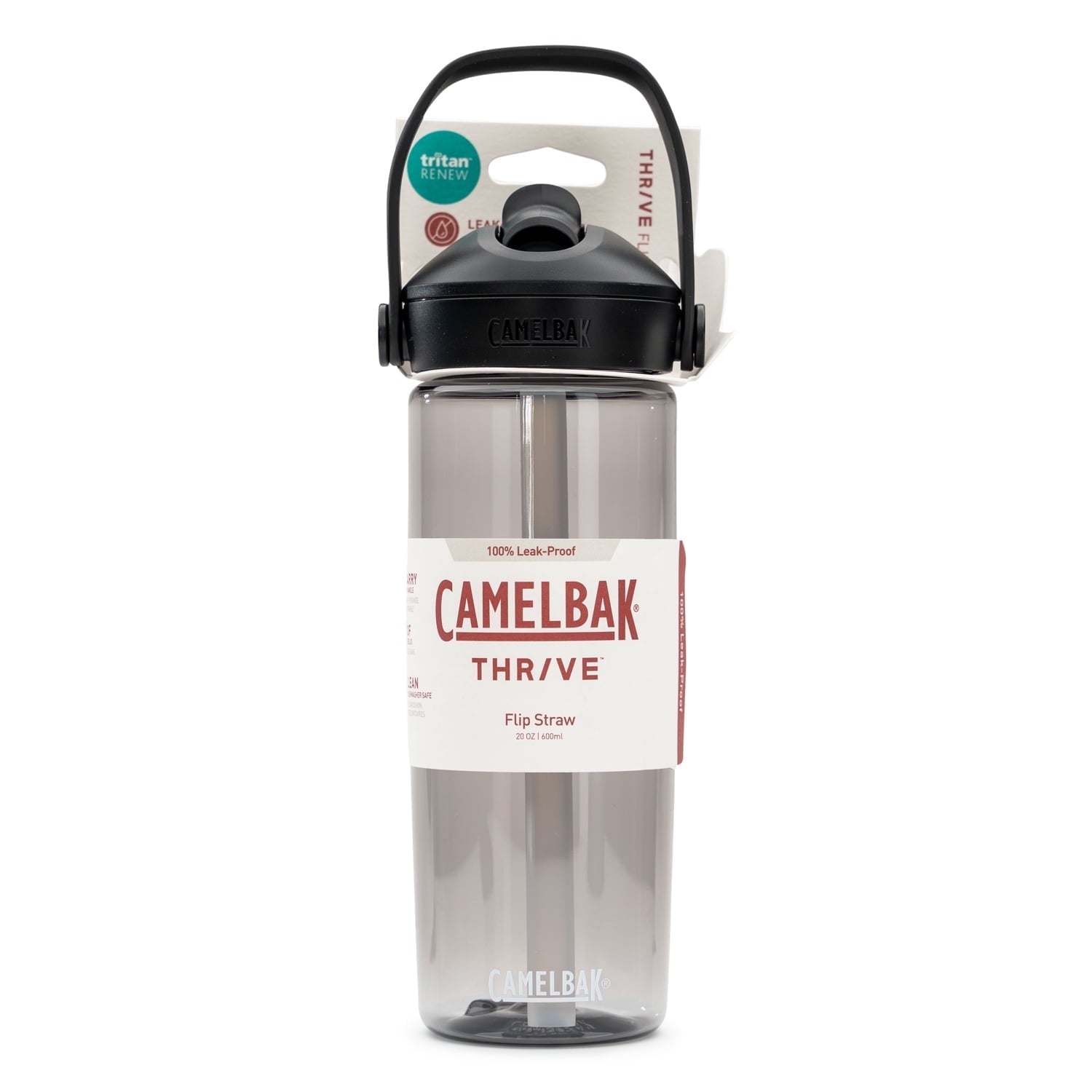 Camelbak Thrive Flip Straw 20oz Water Bottle, Charcoal - XGLH