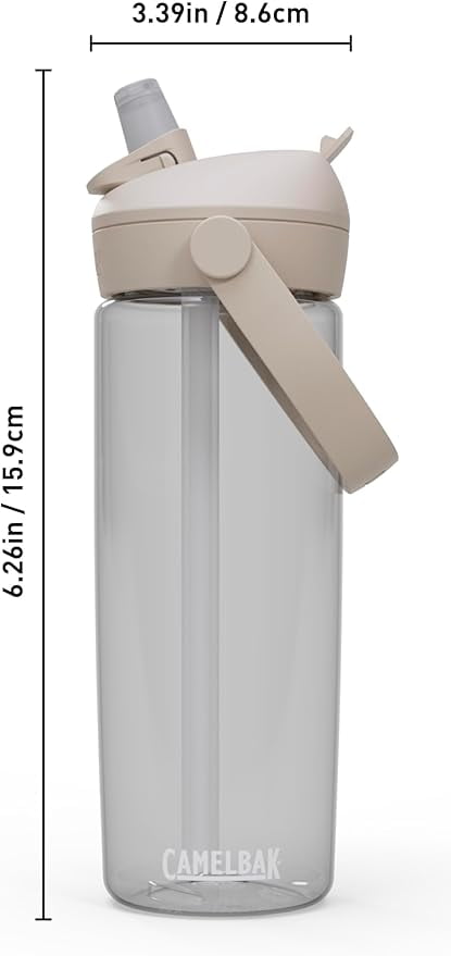 Camelbak Thrive Flip Straw 20oz Water Bottle, Charcoal - XGLH