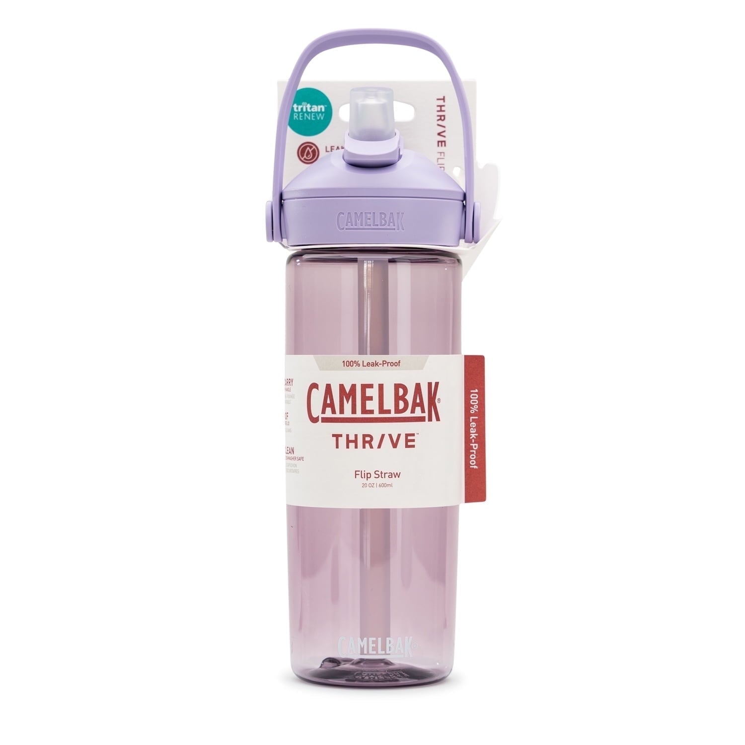 Camelbak Thrive Flip Straw 20oz Water Bottle, Charcoal - XGLH