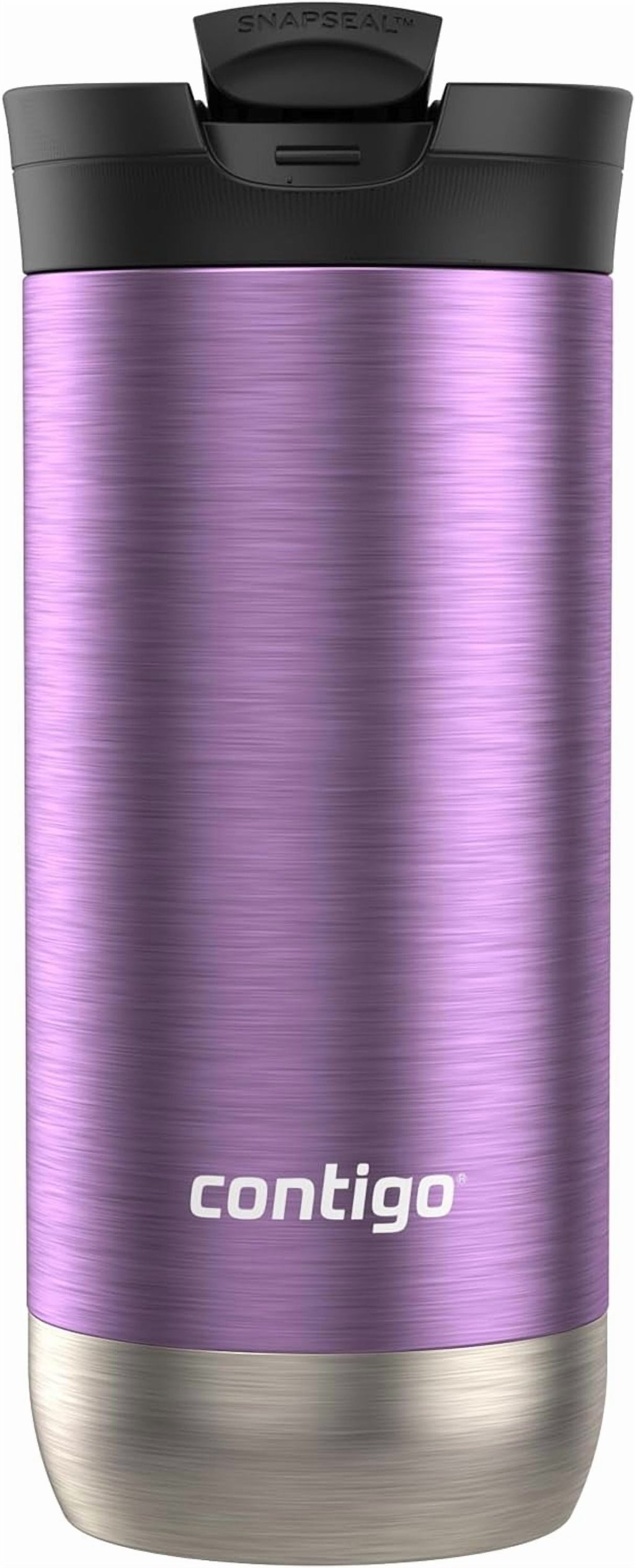 Contigo Huron SnapSeal Insulated Travel Tumbler, Purple Panzy Color 16 oz (473 mL) - D2S4