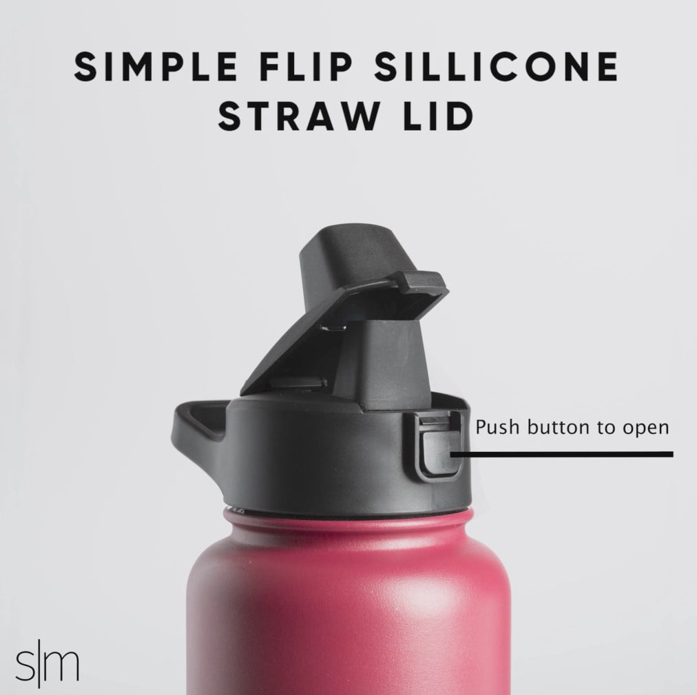 Simple Modern 64 Fluid Ounces Plastic Summit Water Bottle with Straw Lid - Malibu - W08H