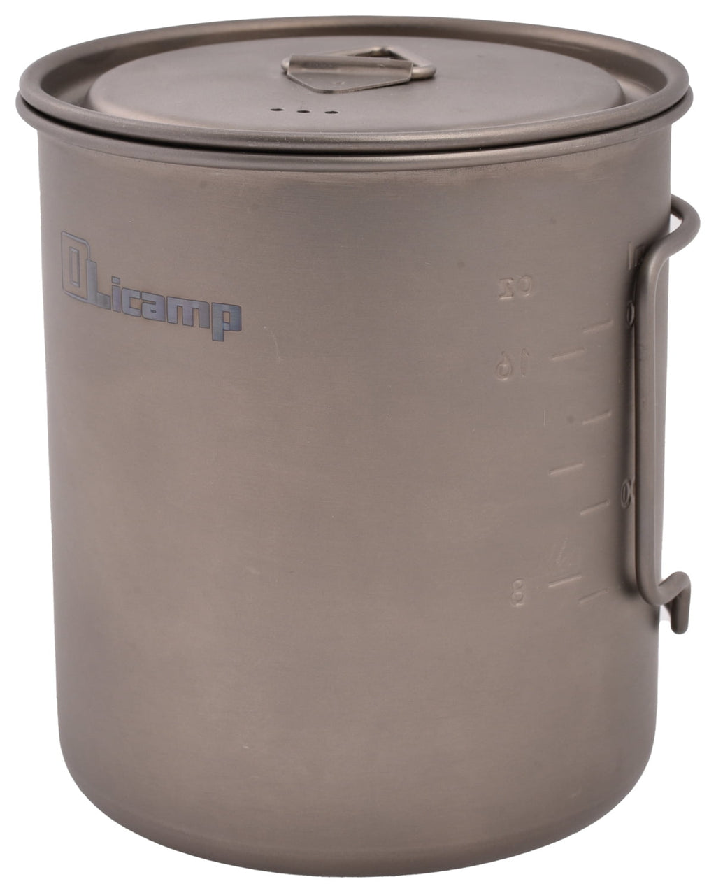 Olicamp Titanium Space Saver Mug with Lid, Nests Nalgene Bottle Inside, Lightweight and Compact, Perfect for Camping and Backpacking, 750mL - 4AP6