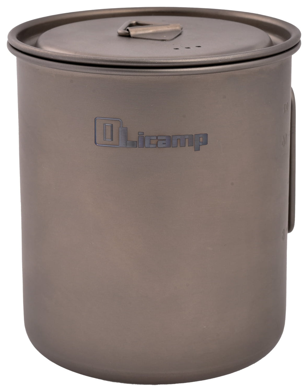 Olicamp Titanium Space Saver Mug with Lid, Nests Nalgene Bottle Inside, Lightweight and Compact, Perfect for Camping and Backpacking, 750mL - 4AP6