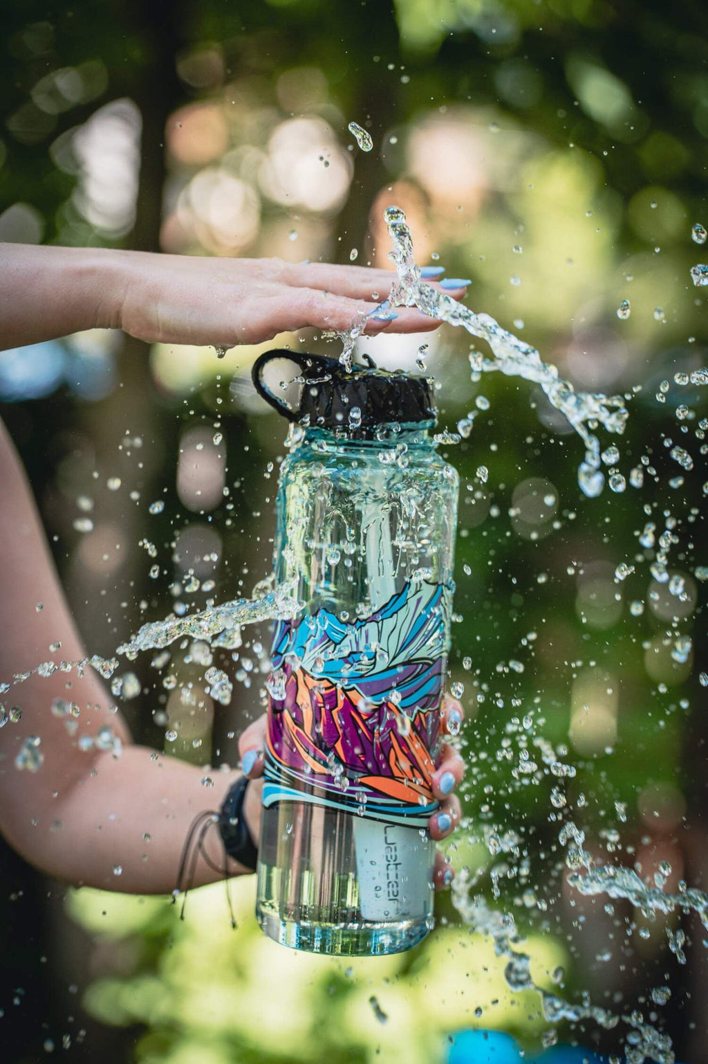 Epic Water Filters Nalgene OG Sustain Tritan USA Made Water Bottle and 75 Gallon Filter - Removes 99.99% of Water Impurities, 32oz, Leggitt Art - 26EF